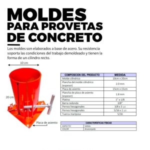 PROBETAS PARA CONCRETO DE 2 MM 10 X 20 EDUMAQ
