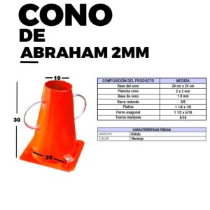 CONO DE ABRAHAM 2 MM EDUMAQ