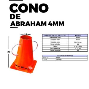 CONO DE ABRAHAM 4 MM EDUMAQ